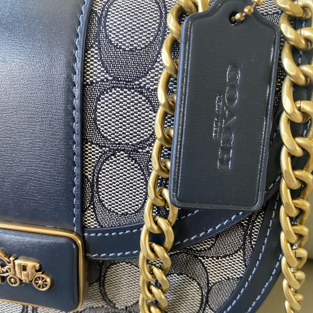 COACH bag - ALIE Signature Jaquard SADDLE Crossbody bag - Picture 4 of 11